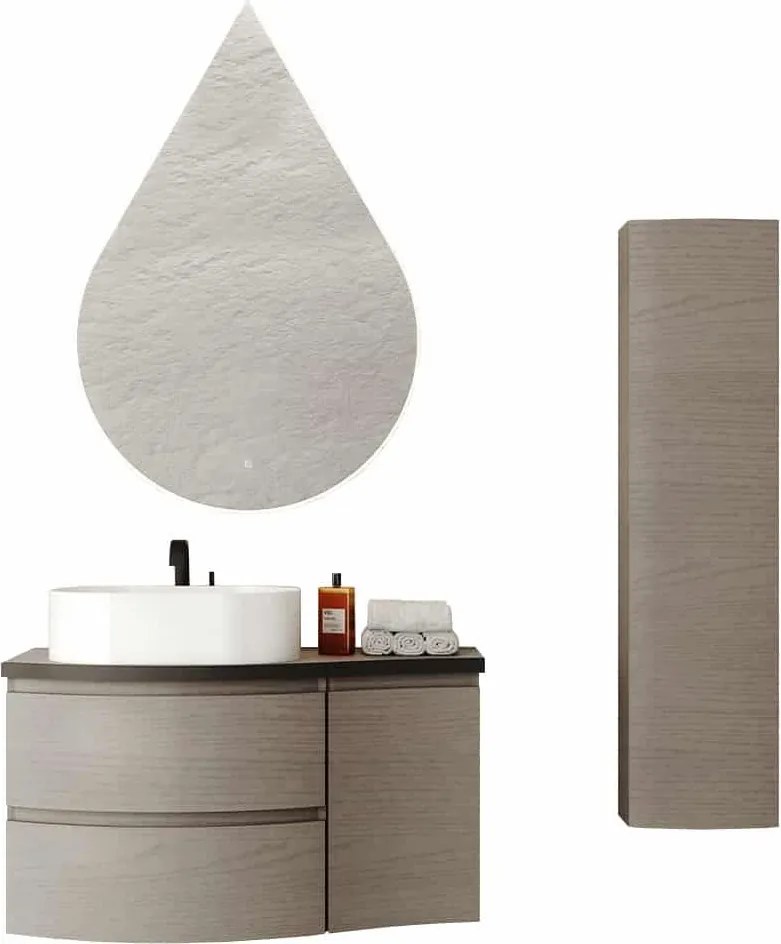 Set lemn masiv Mobilier Baie Suspendat Aleda Model A1 - White Wood