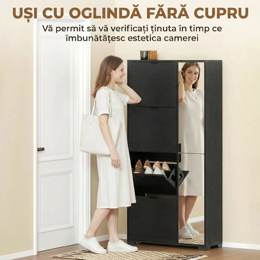 HOMCOM dulap pantofi înalt | Aosom Romania