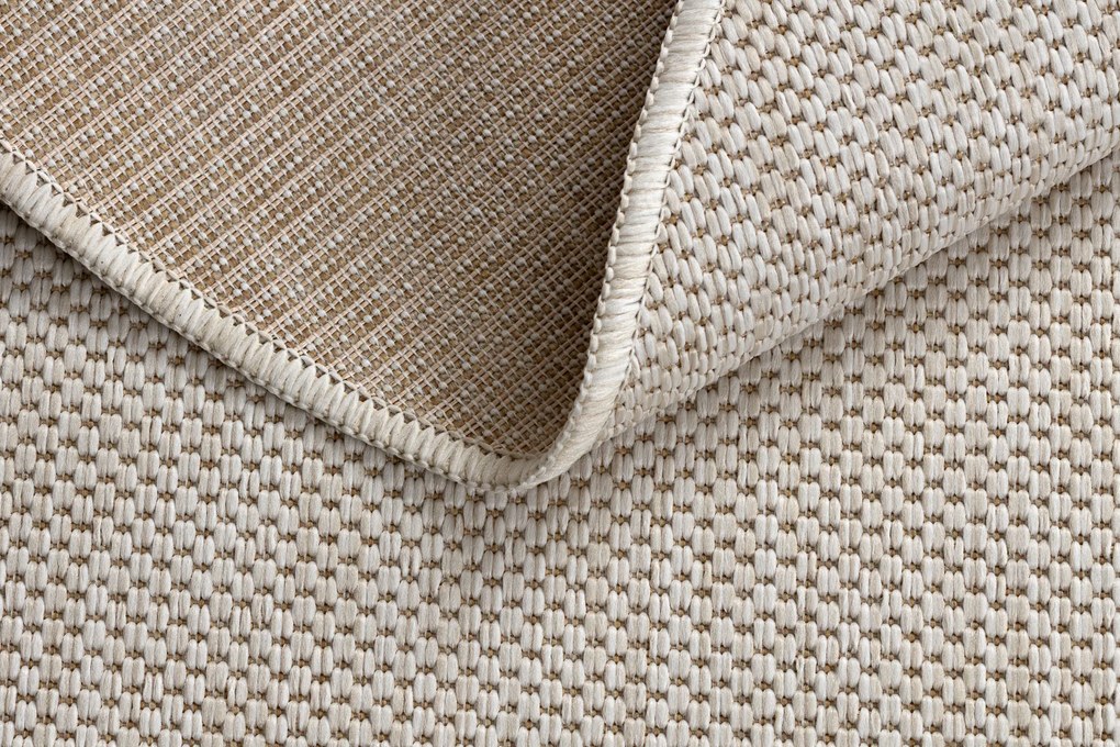 Covor SISAL SION cerc A5165A Melanj țesute plate ecru / cremă