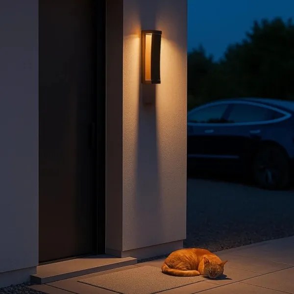 Rabalux 77068 - Aplica LED de exterior BRADU, 13W/230V, IP65, maro