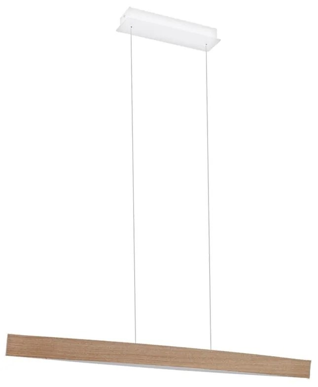 Eglo 93342 - Pendul FORNES LED/24W/230V, stejar