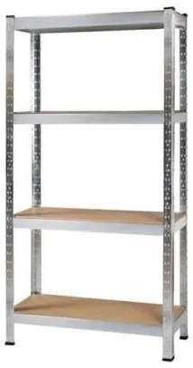 Raft depozitare, metalic, 4 polite, 175 kg, 75x30x150 cm, Malatec