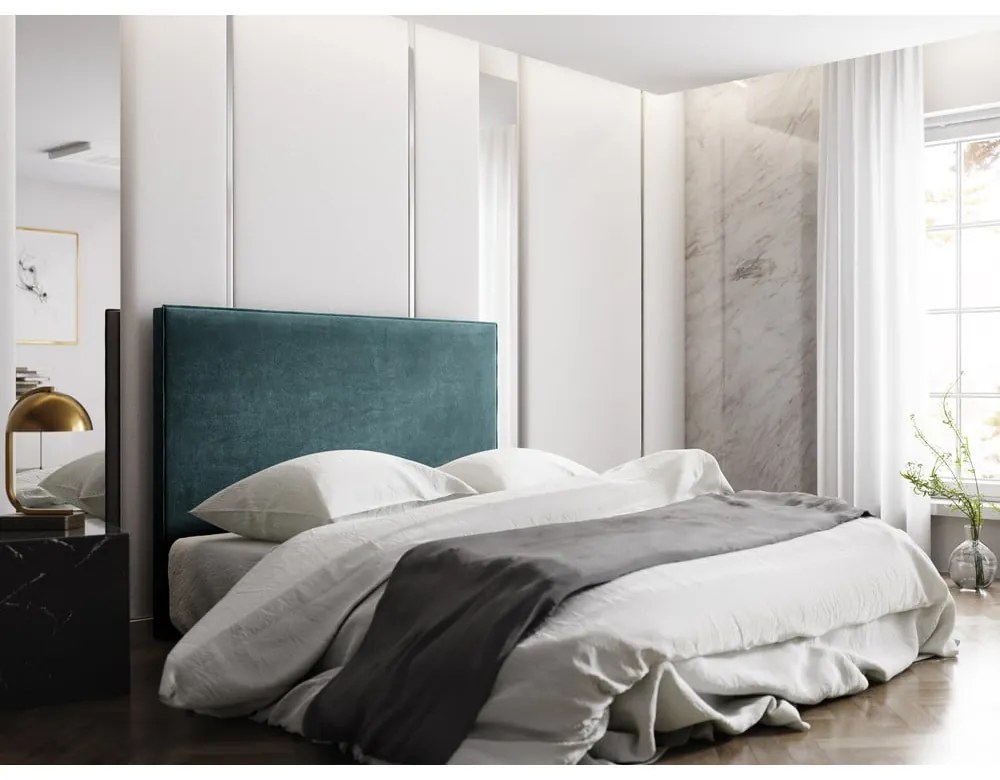 Tăblie de pat albastru petrol 180x120 cm Natalia – Milo Casa