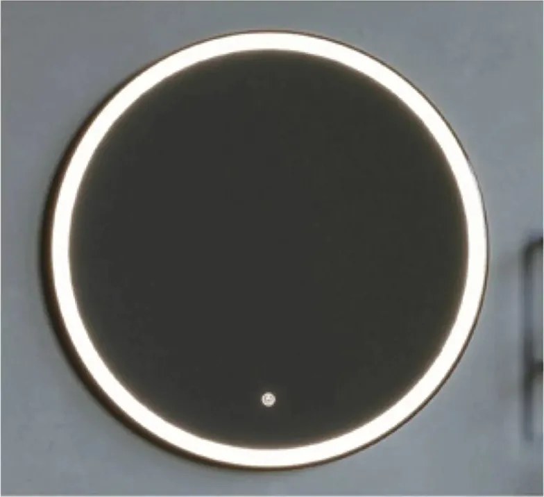 Oglinda cu iluminare si dezaburire Fluminia Black-Boy-60 60 cm