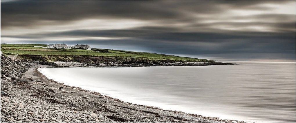 Tablou cu lac în amurg (120x50 cm)