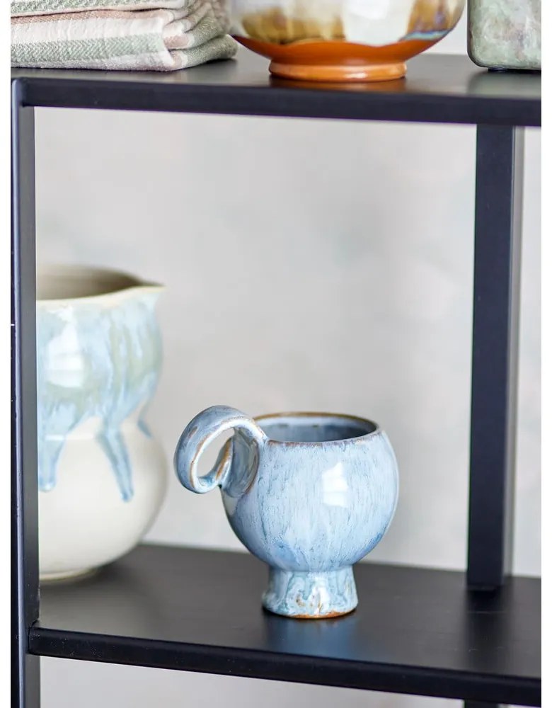 Cești albastru-deschis 4 buc. pentru cappuccino din gresie 250 ml Avonlea – Bloomingville