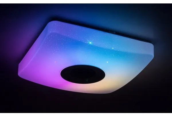 Rabalux - Plafonieră LED RGB dimmabilă cu difuzor, 18W/230V + telecomandă