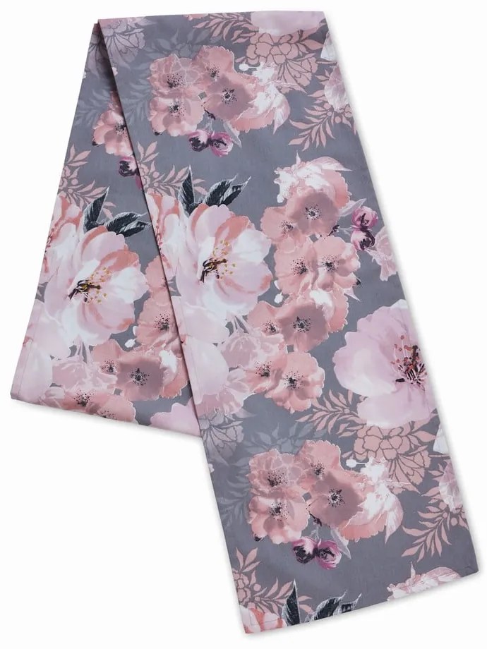 Napron de masă din bumbac 32x220 cm Dramatic Floral – Catherine Lansfield