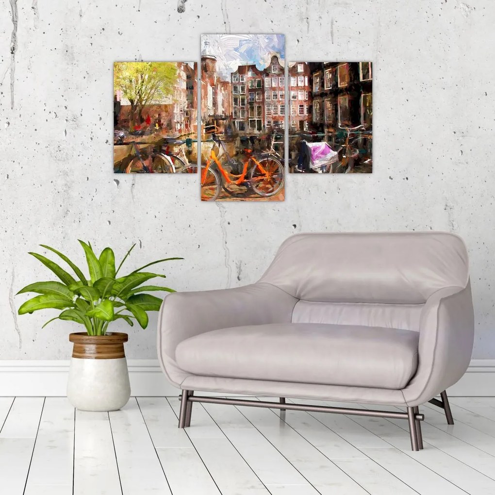 Tablou - Amsterdam, pictură (90x60 cm)