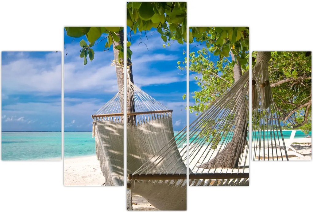 Tablou - Hamac pe plajă (150x105 cm)