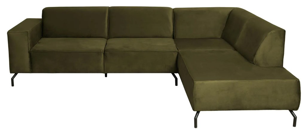 Coltar fix RICARDO M, cu arcuri, colt dreapta, kaki, 275x210x78 cm