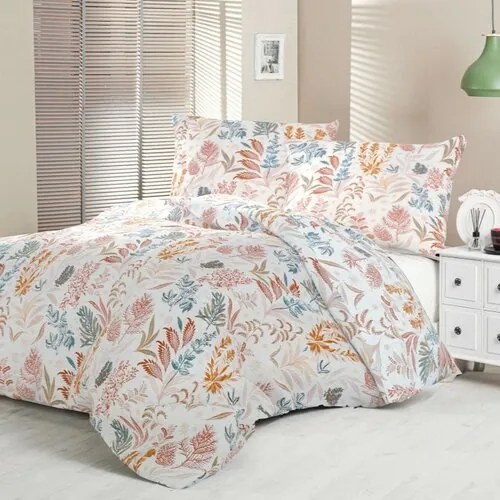Kvalitex Satin lenjerie de pat Luxury Collection Coral garden, 220 x 200 cm, 2 buc. 70 x 90 cm
