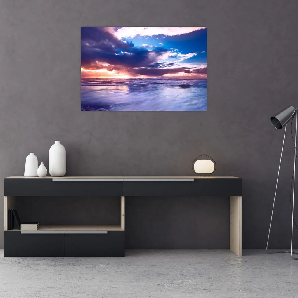 Tablou - Apus de soare la mare (90x60 cm)