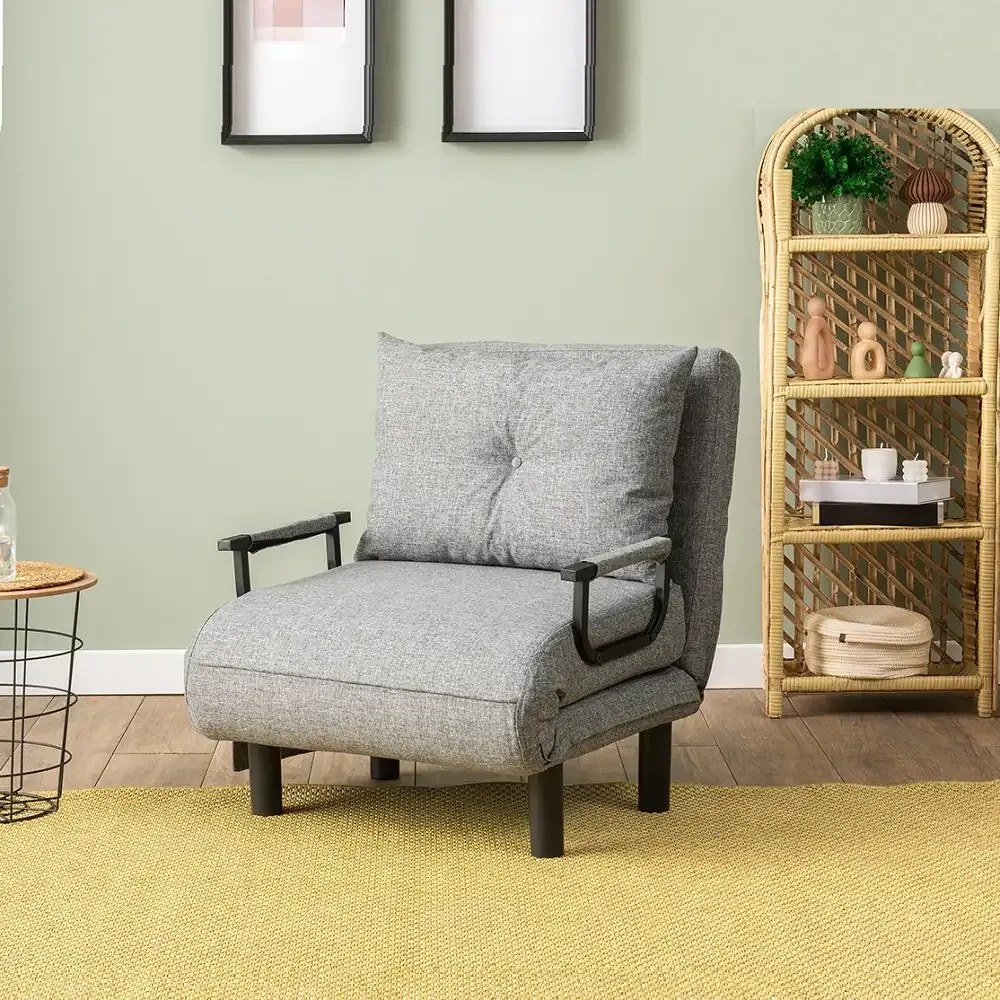 Fotoliu Extensibil,reglabil,Sento,175 x 50 cm,gri