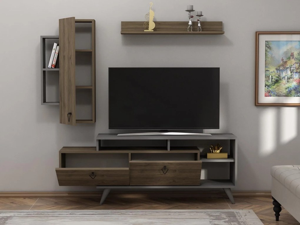 Mobilier living Kisamo 3 (Nuc + antracit) . 1095644