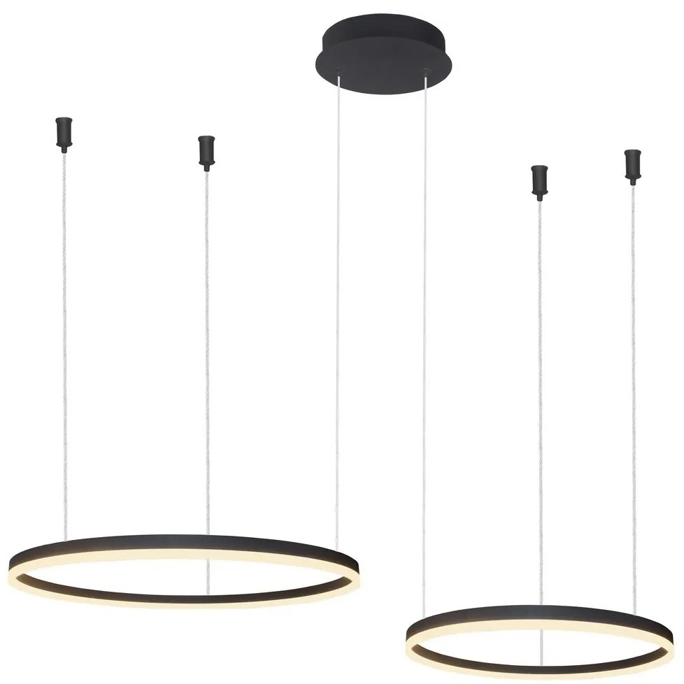 Azzardo AZ4978 - Lustră LED dimabilă pe cablu HALO LED/90W/230V negru + + telecomandă