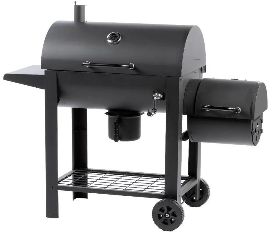 Grătar cu afumătoare Fieldmann negru