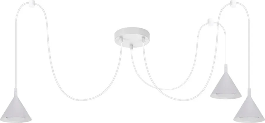 BRILAGI - LED Lustră suspendată pe cablu CONE TRIPLE SPIDER 3xGX53/15W/230V albă