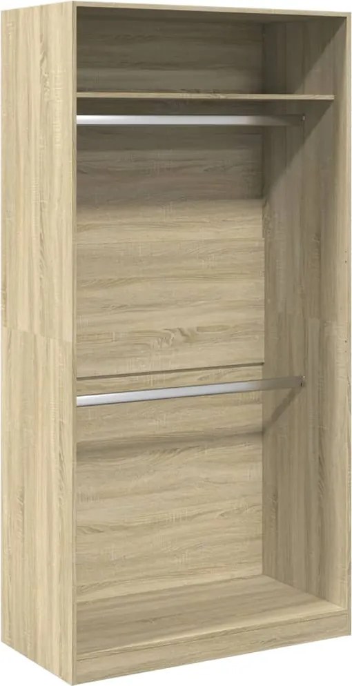 vidaXL Șifonier, stejar sonoma, 100x50x200 cm, PAL