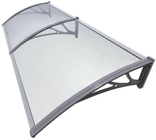 Marchiză copertină pentru ușă, 100 x 200 cm, transparent, NEDIVIZAT