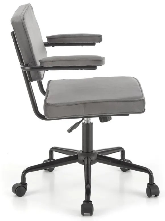 Scaun de birou Fidel velvet gri