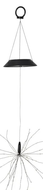Decorațiune solară LED suspendată cu diode albe Star Trading Firework, înălțime 50 cm