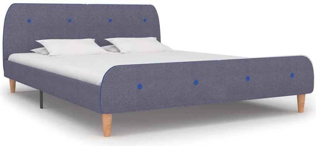 vidaXL Cadru pat fără saltea țesătură gri deschis 150x200 cm