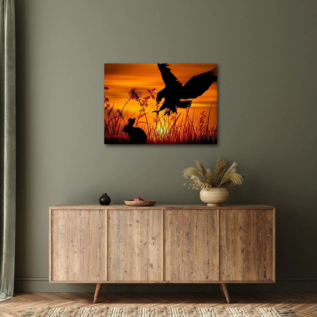 Tablou cu silueta prădătorului (70x50 cm)