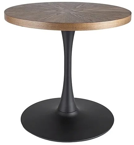 Masa rotunda Amadeo nuc/negru mat ø80/h76