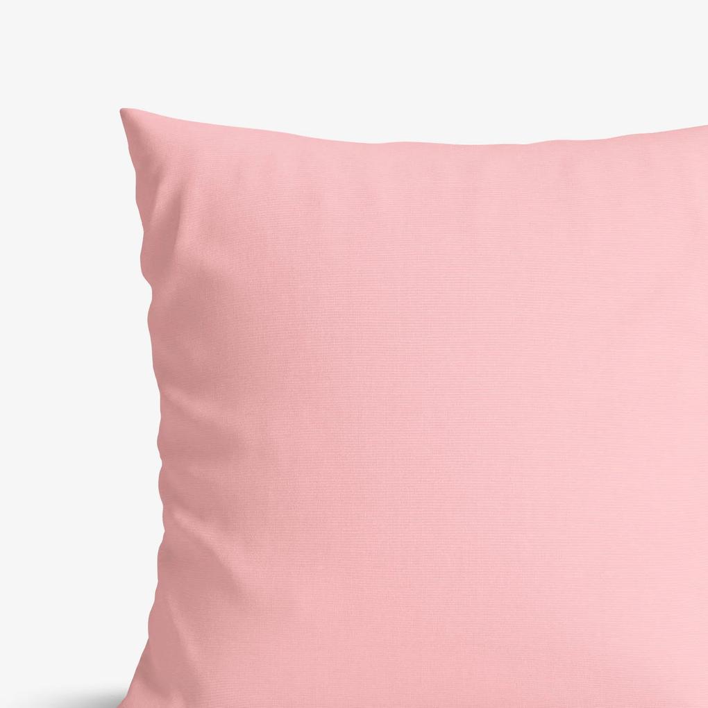 Goldea față de pernă decorativă loneta - roz 45 x 45 cm