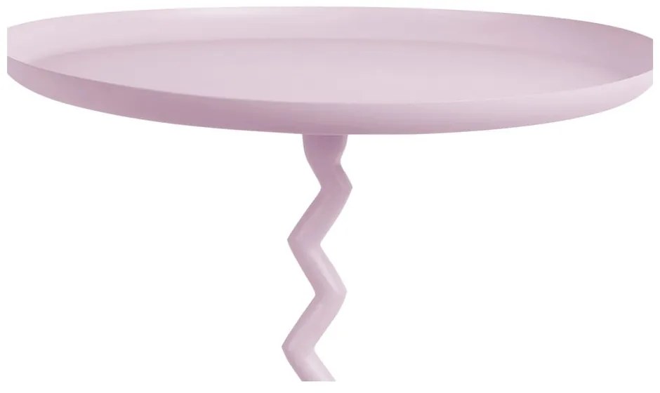 Măsuță auxiliară rotundă din metal ø 40 cm Zig Zag – Leitmotiv