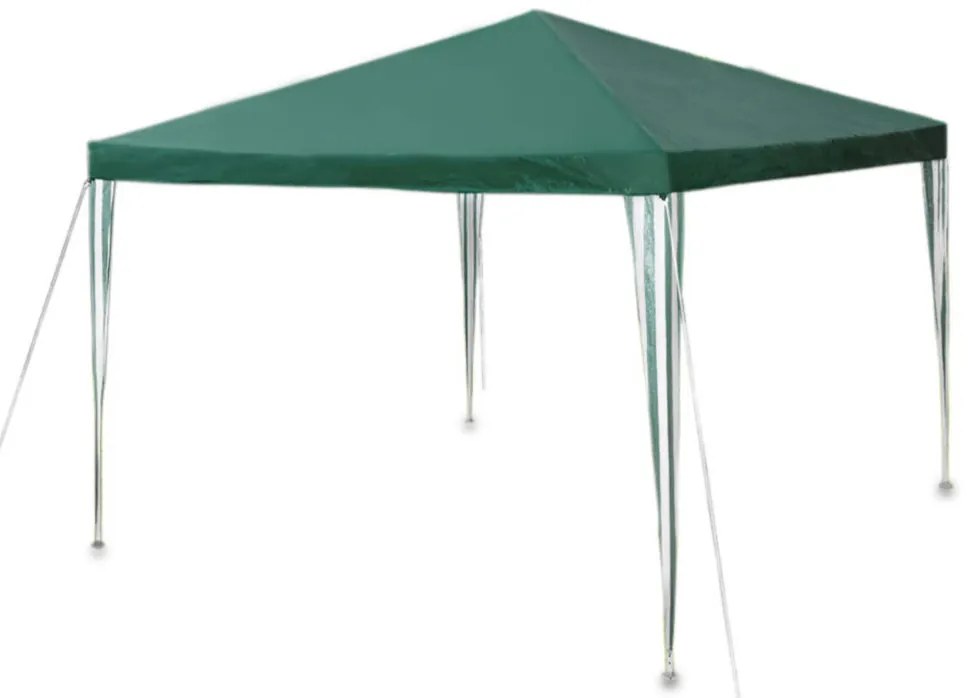 Cort pavilion de grădină  3x3 m + 3 pereți VERDE