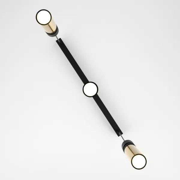 Lustră pe cablu Jupiter 2007 ALAS 3xGU10/10W/230V auriu/negru