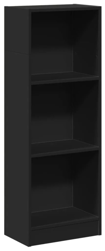 857775 vidaXL Bibliotecă, negru, 40x24x109 cm, lemn prelucrat