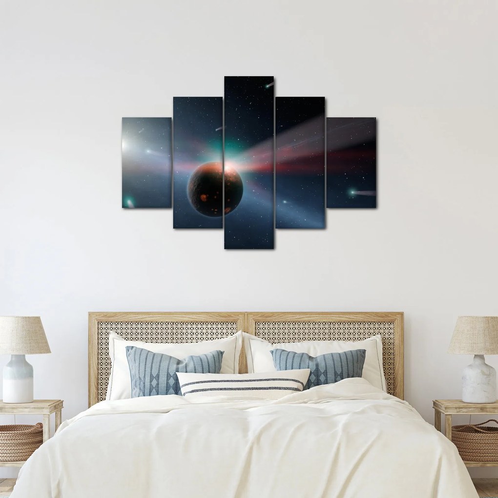 Tablou cu planetă mică (150x105 cm)