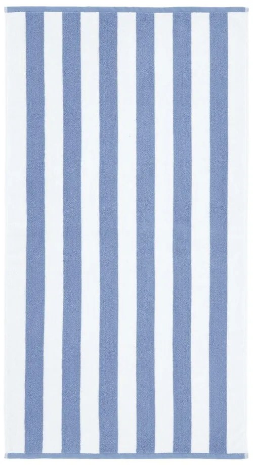 Prosop alb/albastru din bumbac 70x120 cm Stripe Jacquard – Bianca