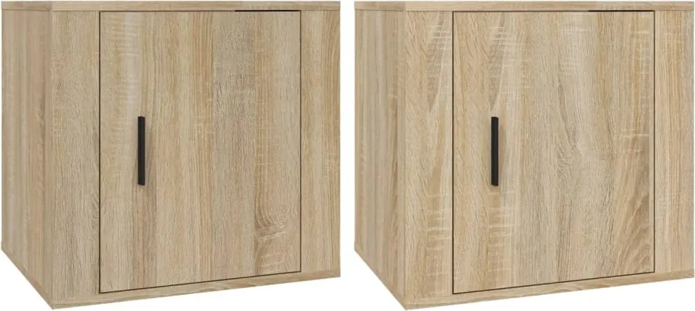 vidaXL Noptiere, 2 buc., stejar sonoma, 50x39x47 cm