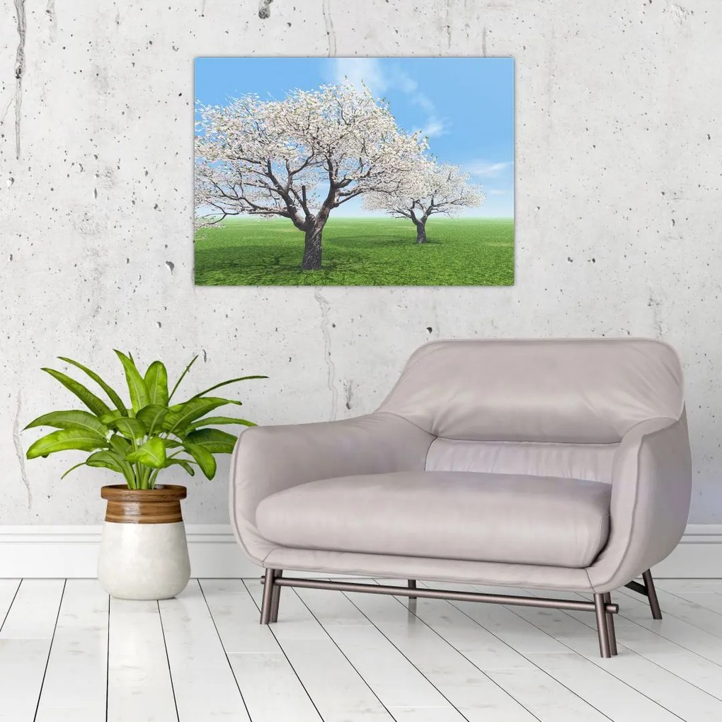 Tablou cu copaci (70x50 cm)
