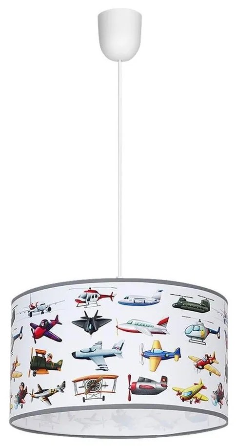Lustră pe cablu pentru copii PLANES 1xE27/60W/230V