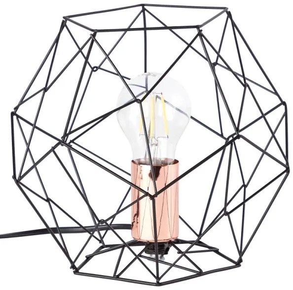 Lampă de masă Brilliant SYNERGY 1xE27/60W/230V negru/cupru