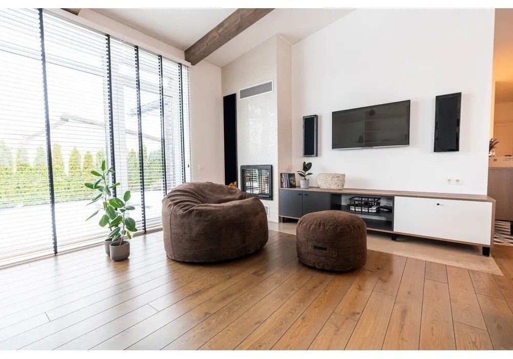 Fotoliu puf pentru copii mov cu tapițerie din catifea reiată Om 85 – SLOWDOWN