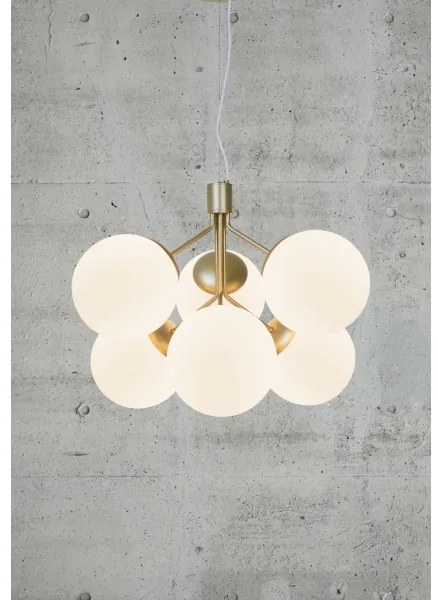 Lustră pe cablu Nordlux IVONA 6xE27/28W/230V auriu