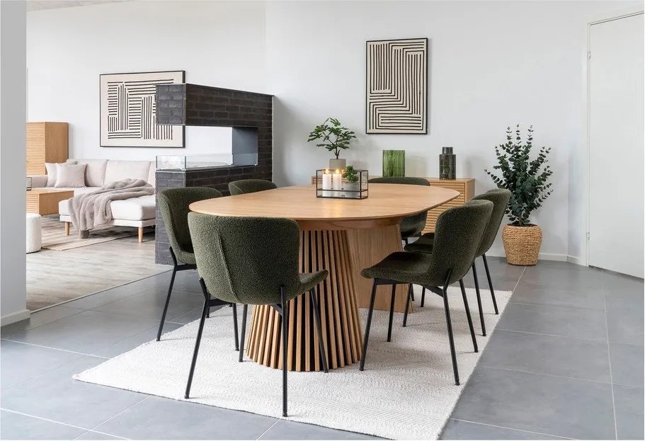 Vază verde din sticlă (înălțime 26,5 cm) – House Nordic