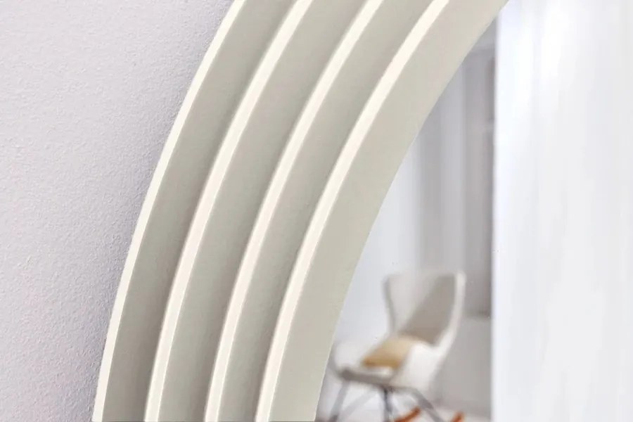 Oglinda de perete decorativa Art Deco 160cm, alb