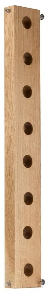Suport Vertical 8 Sticle Vin din Lemn de Stejar