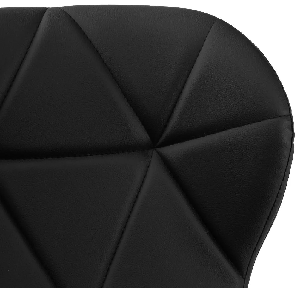 Scaune de sufragerie 4buc din piele, Dark