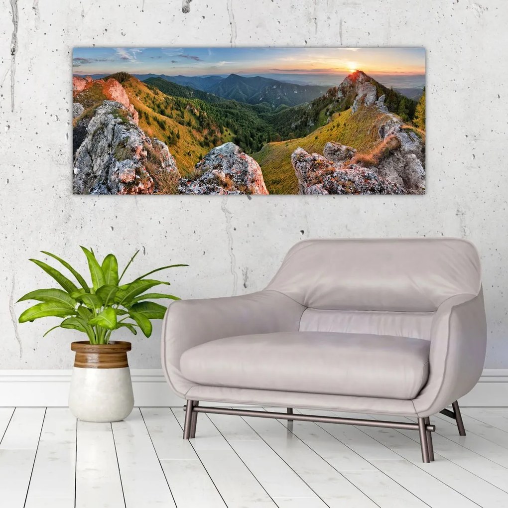 Tablou - Peisaj montan (120x50 cm)