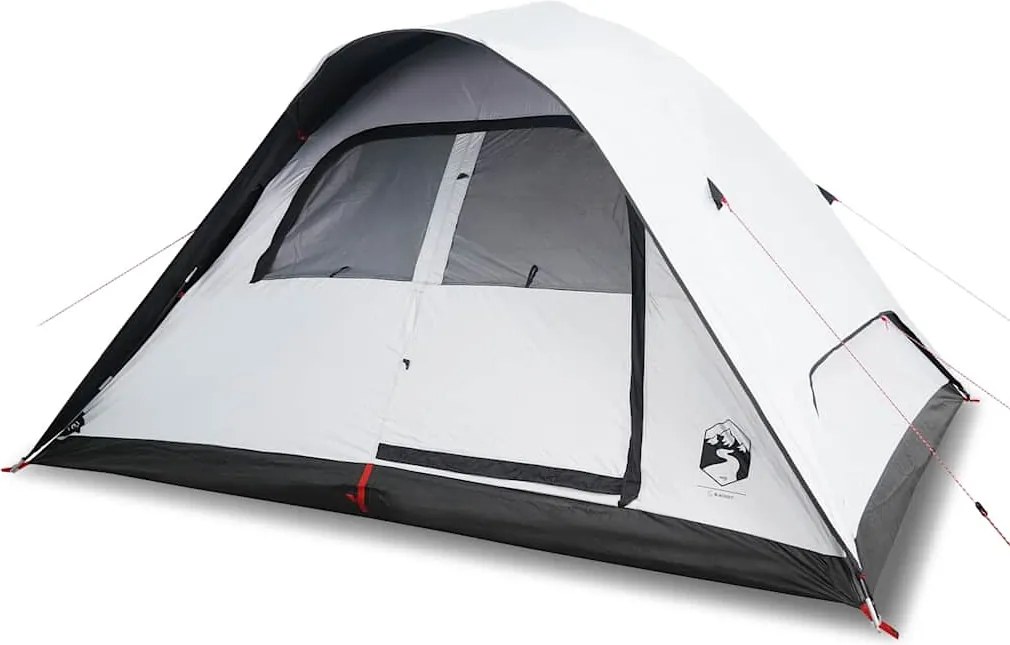 vidaXL Cort de familie cupolă 6 persoane, alb opac textil impermeabil