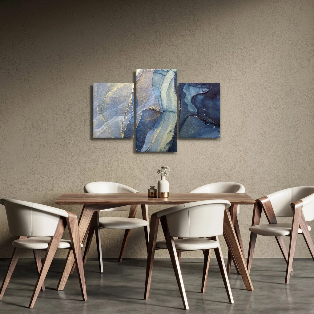 Tablou - Abstracție cu cerneală cu alcool (90x60 cm)