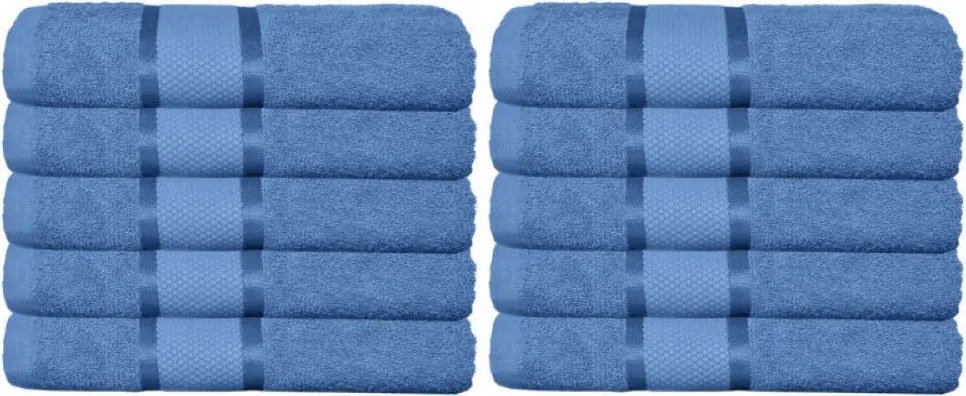 Set 10 Prosoape Premium din Bumbac 100% – 50×90 cm, 400g, Absorbție Superioară